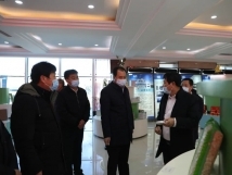 12月13日，市委書記王賀民蒞臨亞歐公司指導(dǎo)